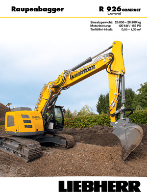 Rupsgraafmachines Liebherr R 926