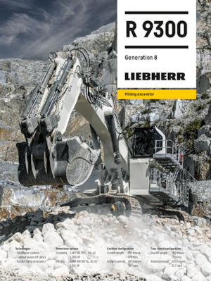 Rupsgraafmachines Liebherr R 9300 G8