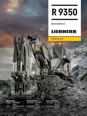 Rupsgraafmachines Liebherr R 9350 G6