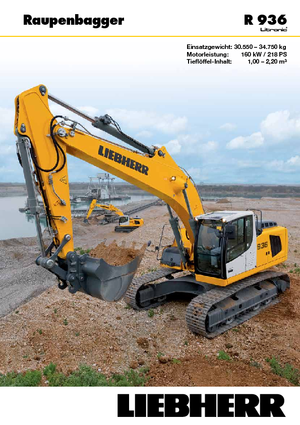 Rupsgraafmachines Liebherr R 936