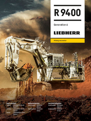 Rupsgraafmachines Liebherr R 9400 G6