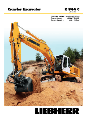 Rupsgraafmachines Liebherr R 944 C Litronic