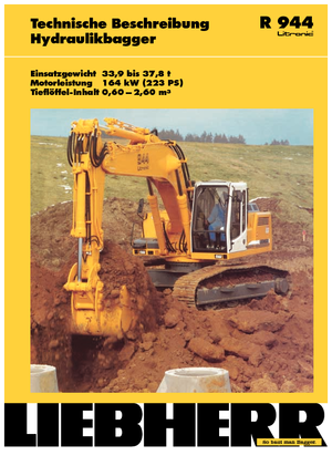 Rupsgraafmachines Liebherr R 944 Litronic HD-SL