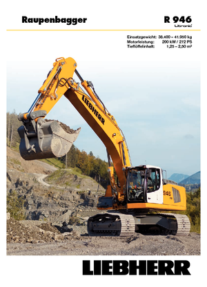 Rupsgraafmachines Liebherr R 946