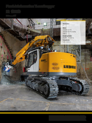 Rupsgraafmachines Liebherr R 950 Tunnel Litronic 