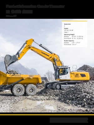 Rupsgraafmachines Liebherr R 960 SME Litronic 