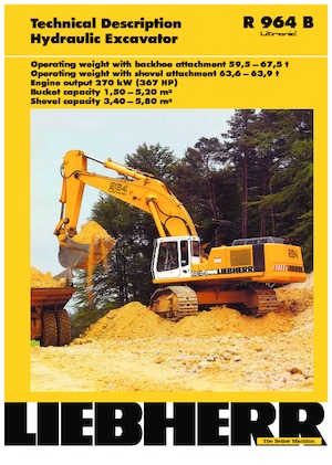Rupsgraafmachines Liebherr R 964 B Litronic HD