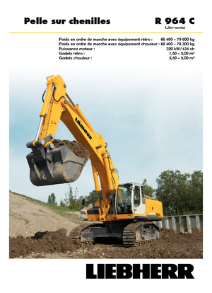 Rupsgraafmachines Liebherr R 964 C Litronic