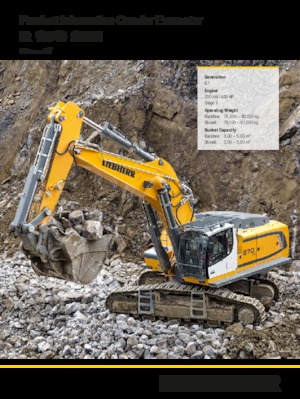 Rupsgraafmachines Liebherr R 970 SME Litronic 