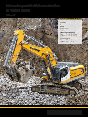 Rupsgraafmachines Liebherr R 970 SME Litronic 