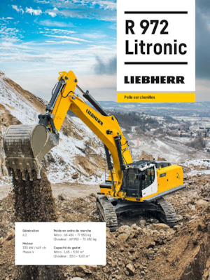 Rupsgraafmachines Liebherr R 972 Litronic 