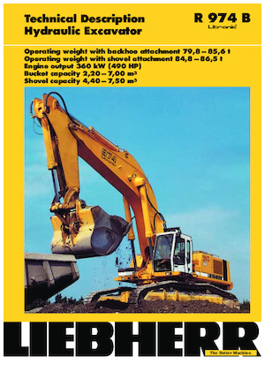 Rupsgraafmachines Liebherr R 974 B Litronic HD