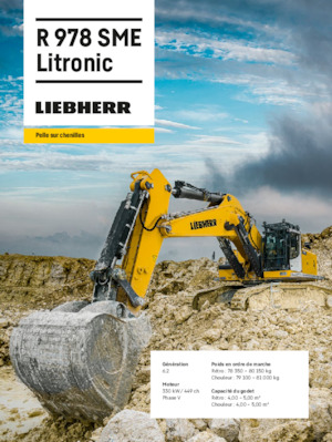 Rupsgraafmachines Liebherr R 978 SME Litronic 