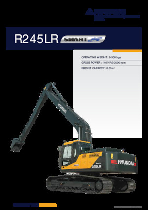 Rupsgraafmachines Hyundai R245LR SMART PLUS