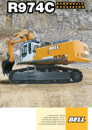 Rupsgraafmachines Bell R974C