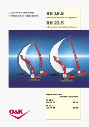 Rupsgraafmachines O&K RH 16.5
