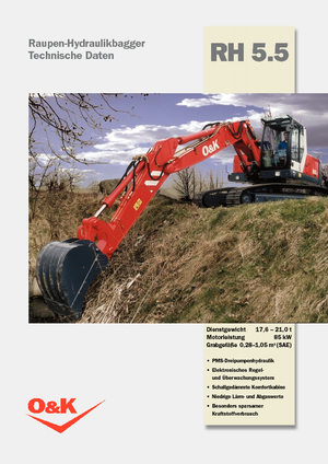 Rupsgraafmachines O&K RH 5.5
