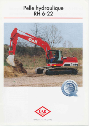 Rupsgraafmachines O&K RH 6-22