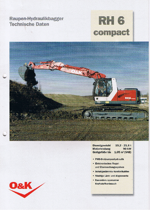 Rupsgraafmachines O&K RH 6 Compact