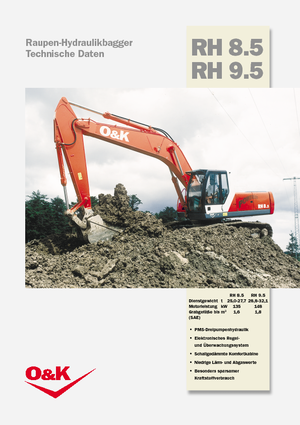Rupsgraafmachines O&K RH 9.5
