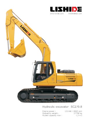 Rupsgraafmachines Lishide SC270.8LC