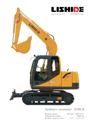 Rupsgraafmachines Lishide SC80.8
