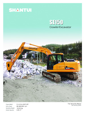 Rupsgraafmachines Shantui SE150 