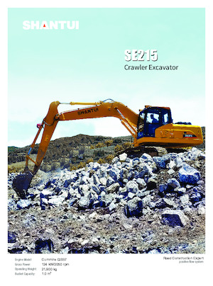 Rupsgraafmachines Shantui SE215 