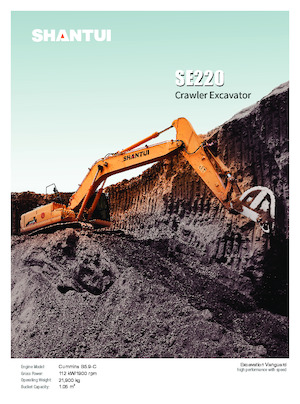Rupsgraafmachines Shantui SE220 