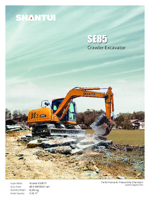 Rupsgraafmachines Shantui SE85 