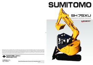 Rupsgraafmachines Sumitomo SH75XU-3B