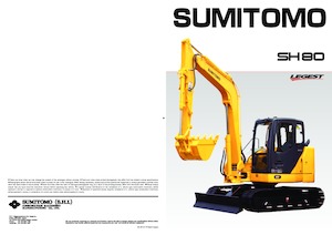 Rupsgraafmachines Sumitomo SH80-3B