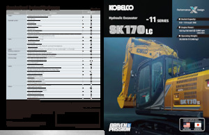 Rupsgraafmachines Kobelco SK 170 LC 11