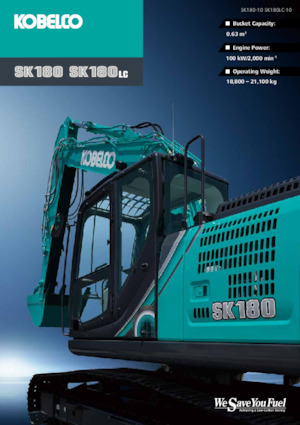 Rupsgraafmachines Kobelco SK 180 10