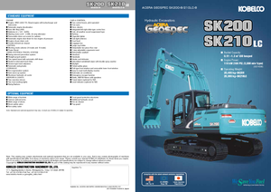Rupsgraafmachines Kobelco SK 210 LC