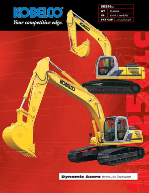 Rupsgraafmachines Kobelco SK 250 LC DA