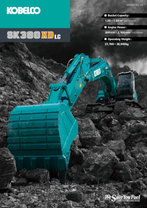 Rupsgraafmachines Kobelco SK 380 XDLC