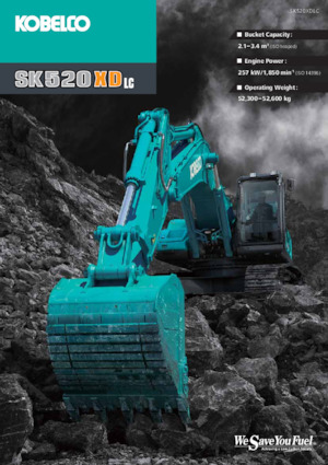Rupsgraafmachines Kobelco SK 520 XDLC 10