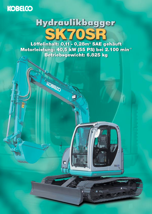 Rupsgraafmachines Kobelco SK 70 SR