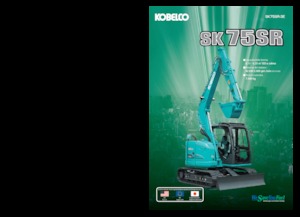 Rupsgraafmachines Kobelco SK 75 SR 3