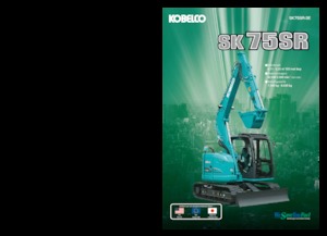 Rupsgraafmachines Kobelco SK 75 SR 3