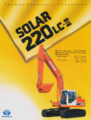 Rupsgraafmachines Daewoo SOLAR 220 LC-III