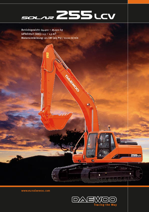 Rupsgraafmachines Doosan Solar 255 LC-V