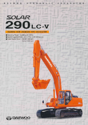 Rupsgraafmachines Daewoo SOLAR 290LC-V