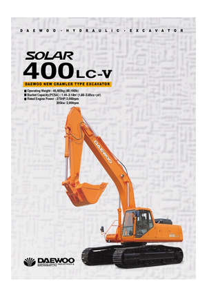 Rupsgraafmachines Doosan Solar 400 LC-V