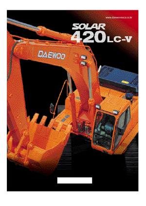 Rupsgraafmachines Doosan Solar 420 LC-V