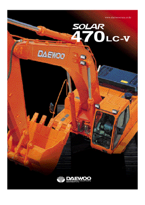 Rupsgraafmachines Doosan Solar 470 LC-V