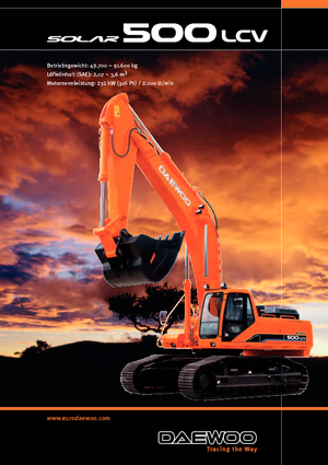 Rupsgraafmachines Doosan Solar 500 LC-V Gigant