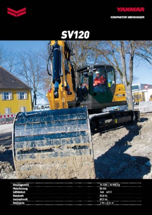 Rupsgraafmachines Yanmar SV 120 2PB