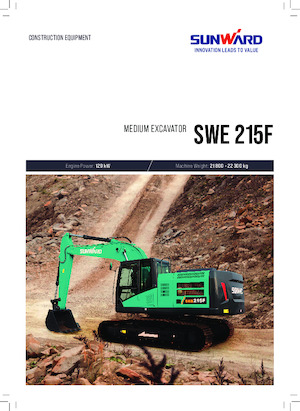 Rupsgraafmachines Sunward SWE215F-5A
